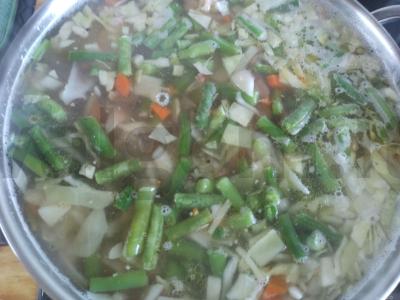 Borsčas su pupelėmis Žingsnis 4