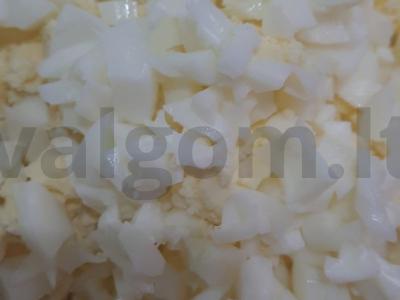 Minkšti pyragėliai su ryžiais ir kiaušiniu orkaitėje Žingsnis 3