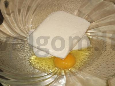 Varškėčiai ant blynų miltų Žingsnis 2