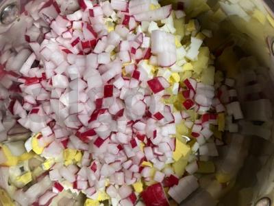 Okroška su svogūnais ant kvašo Žingsnis 3