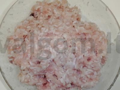 Švelnūs kopūstai iš Pekino kopūsto su kalakutiena Žingsnis 2