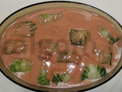 Švelnūs kopūstai iš Pekino kopūsto su kalakutiena Žingsnis 5