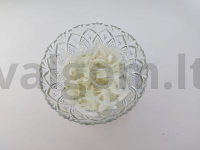 Vegetariškas „Kaimiškas“ salotas Žingsnis 1