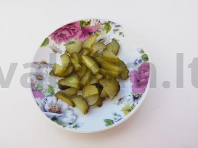 Vegetariškas „Kaimiškas“ salotas Žingsnis 2