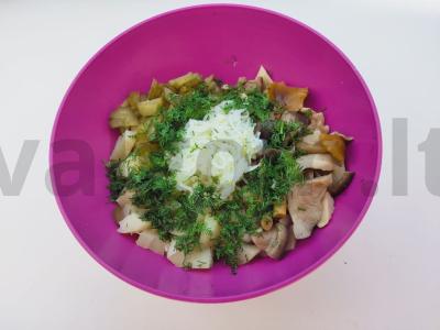 Vegetariškas „Kaimiškas“ salotas Žingsnis 3