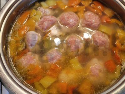 Daržovių sriuba su kalakutienos kukuliais Žingsnis 5