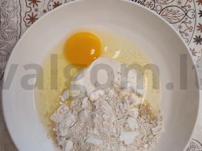 Avižų blynas „Pica sveikatai“ Žingsnis 2