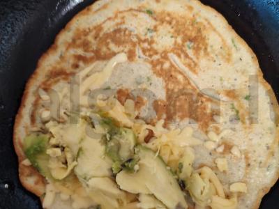 Avižų blynas „Pica sveikatai“ Žingsnis 9