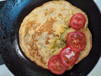 Avižų blynas „Pica sveikatai“ Žingsnis 10