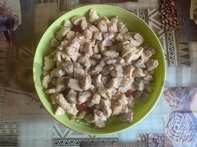 Salotas „Karakul“ su kalakutiena Žingsnis 8