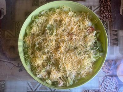 Salotas „Karakul“ su kalakutiena Žingsnis 10