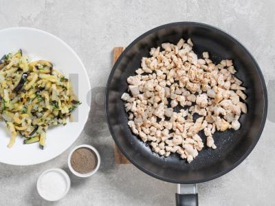 Baklažanai su vištienos filė orkaitėje Žingsnis 2