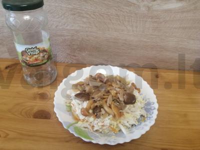 Salotas „Švelnumas“ su marinuotais grybais Žingsnis 10