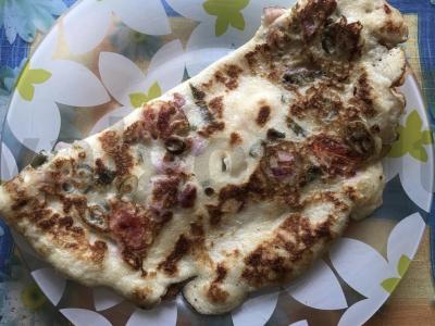 Vaivorykštinis omletas pagrindine nuotrauka