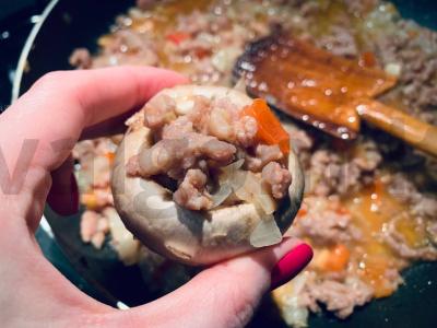 Įdaryti grybai Žingsnis 7