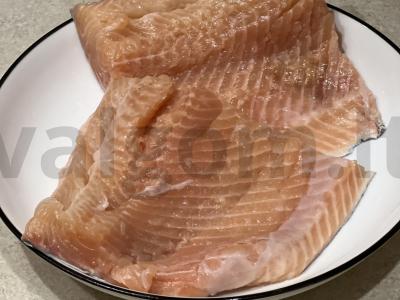 Silpnai sūdyta upėtakis Žingsnis 1