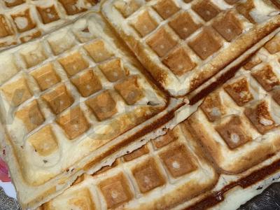 Vieniški vafliai PP pusryčiams pagrindine nuotrauka