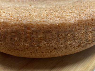 Namų biskvitas iš trijų ingredientų Žingsnis 4