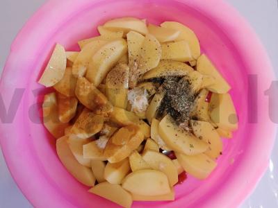 Kaimiški bulvės su čili pipirais ir prieskoniais Žingsnis 2