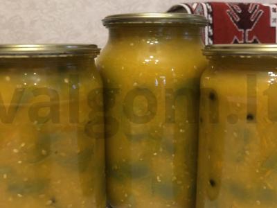 Žiemos lečo iš geltonų pomidorų Žingsnis 4