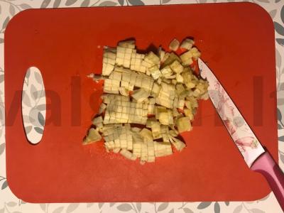 Varškė su vaisiais Žingsnis 1