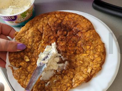 Avižų blynas su sojų padažu Žingsnis 4