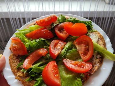 Avižų blynas su sojų padažu pagrindine nuotrauka