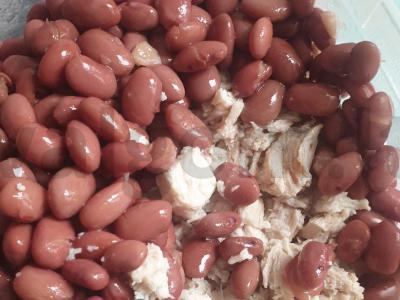 Salotas „Senoji tvirtovė“ su vištienos filė ir pupelėmis Žingsnis 2