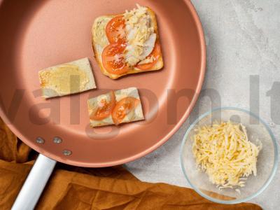 Baltųjų duonos skrebučiai su kalakutienos filė Žingsnis 2