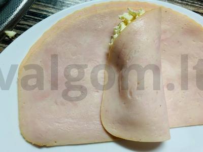 Šoninė su sūriu ir česnaku „Kornetikai“ Žingsnis 6