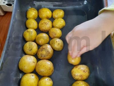 Lašiša su daržovėmis Žingsnis 1