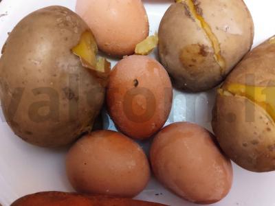 Olivje su vištiena Žingsnis 1