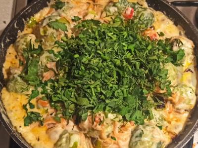 Briuselio kopūstai grietinės padaže Žingsnis 3