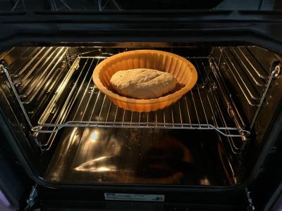 Namų duona su linų sėmenimis Žingsnis 5