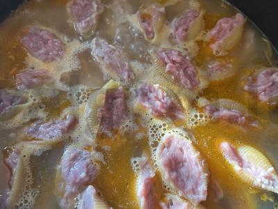 Įdarytos makaronų kriauklės Žingsnis 5