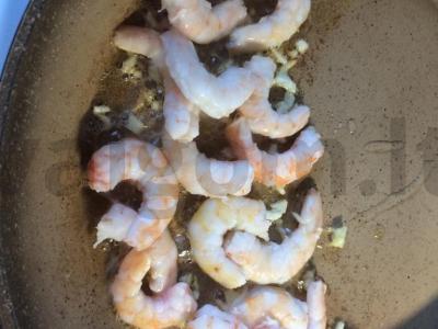 Orzo makaronai su krevetėmis Žingsnis 1