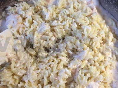 Orzo makaronai su krevetėmis Žingsnis 2