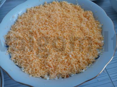 Salotos su krabų lazdelėmis ir lašiša Žingsnis 6