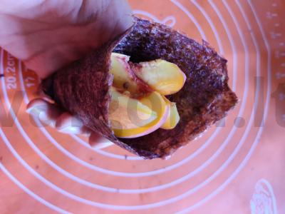 Saldūs suši su persiku ir kondensuotu pienu Žingsnis 6