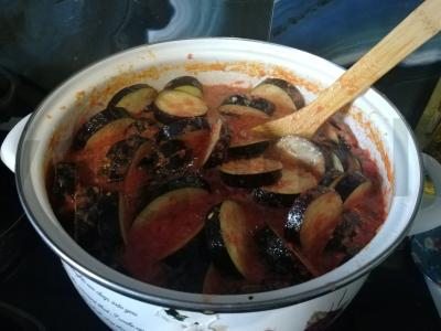 Gruzinų padažas su baklažanais Žingsnis 3