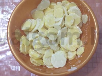 Sultingas prancūziškas mėsa su faršu ir grybais Žingsnis 2