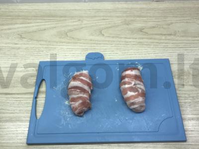 Vištienos ritinėliai su džiovintais slyvomis ir abrikosais Žingsnis 3