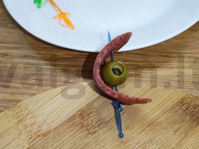 Kanapės su alyvuogėmis Žingsnis 4