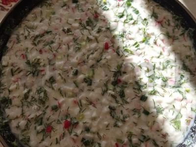 Okroška su kefyru Žingsnis 2