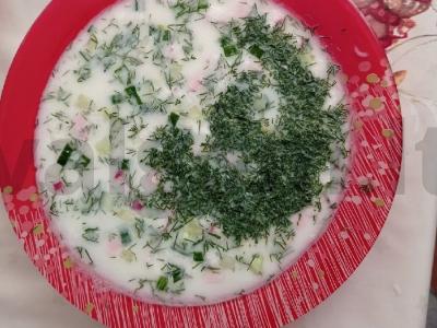 Okroška su kefyru pagrindine nuotrauka