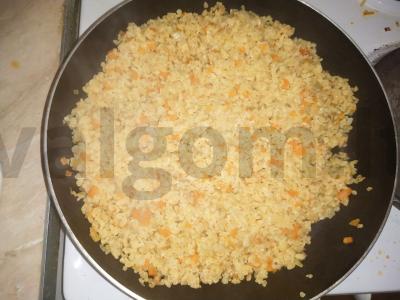 Bulgūras su daržovėmis kaip garnyras pagrindine nuotrauka