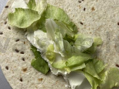 Kvietinė ritinėlis su lašiša Žingsnis 1