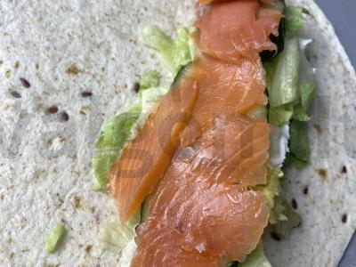 Kvietinė ritinėlis su lašiša Žingsnis 3