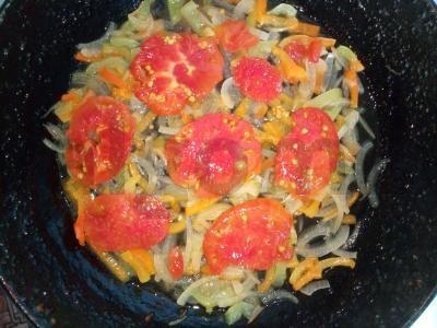 Šakšuka su baklažanu Žingsnis 3