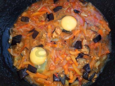 Šakšuka su baklažanu Žingsnis 4